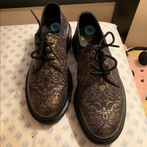 [SOLD] Dr Martens US 6 Purple Gold floral